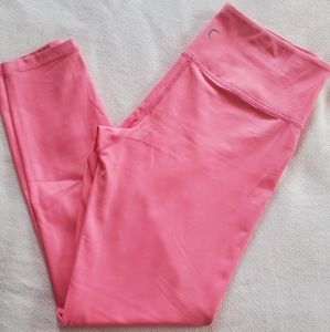 Zyia light n tight pink metallic leggings sz. 6-8